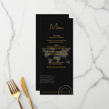 Reisehochzeit Weltpass Schwarz Gold