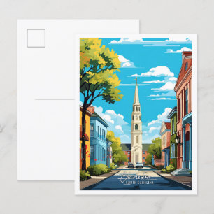 Reiseillustration Charleston South Carolina Postkarte