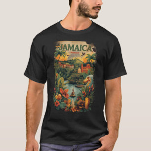 Reiseillustration im Vintage-Stil Jamaika T-Shirt