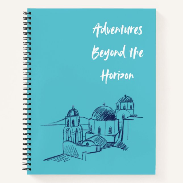 Reisejournal Abenteuer jenseits des Horizonts Notizbuch (Vorderseite)