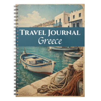 Reisejournal Griechenland Blau Anpassbar Notizblock