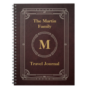 Reisejournal im Vintage-Stil Notizblock