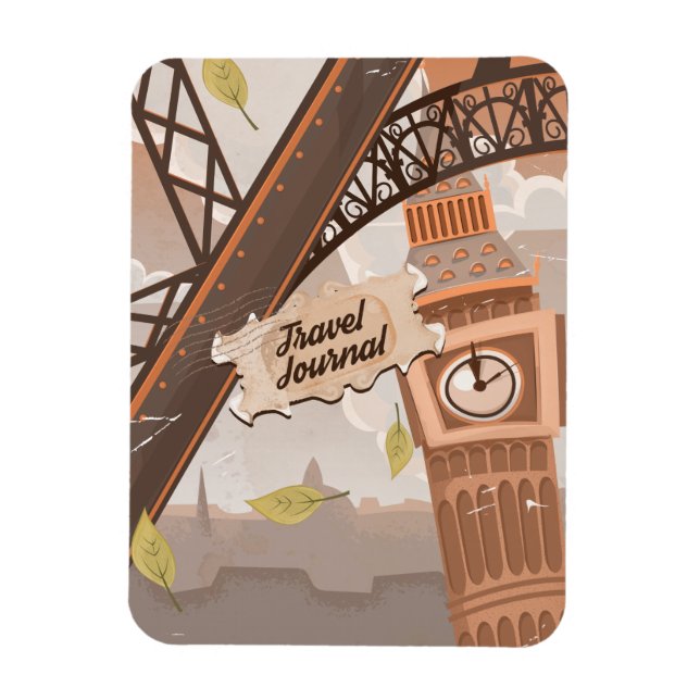 Reisejournal. Magnet (Vertikal)