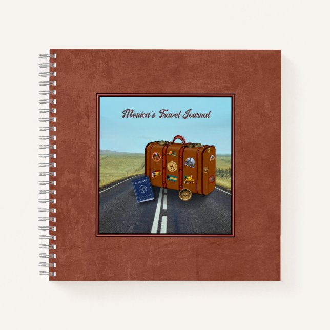 Reisejournal Spiralblock Notizbuch (Vorderseite)