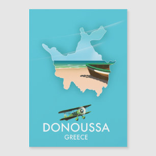 Reisekarte Donoussa Griechenland Magnetkarte