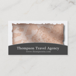 Reisekarte für Agent Visitenkarte