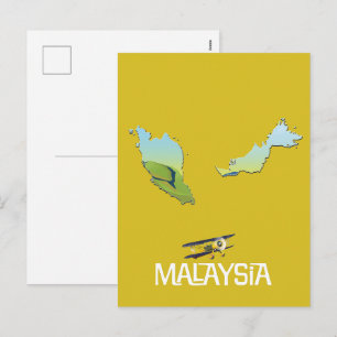 Reisekarte Malaysia Feiertagspostkarte