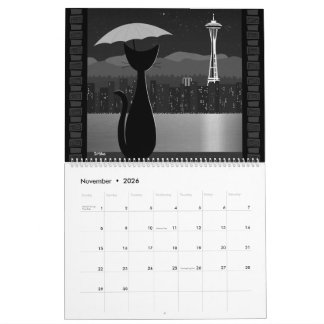 Reisekatze im Mittelalterstil Kalender