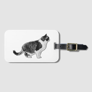 Reisekatze, ruhige Marke Gepäckanhänger