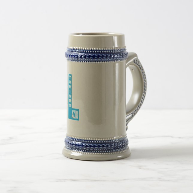 Reisekopfe DESIGN LAZIO TURISMO Bierglas (VorderseiteRechts)