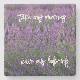 Reisekostenvoranschlag Dekoration mit Lavender Fot Steinuntersetzer