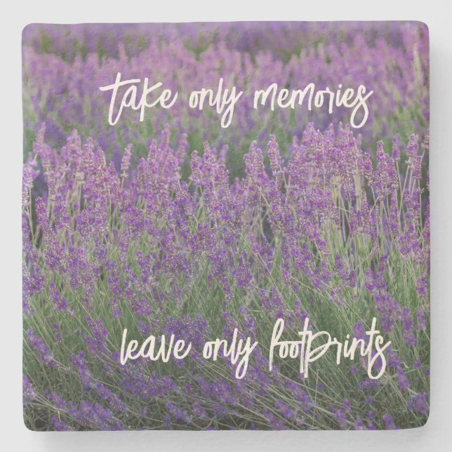 Reisekostenvoranschlag Dekoration mit Lavender Fot Steinuntersetzer (Vorderseite)