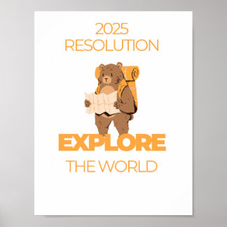 Reisekostenvoranschlag Weltplakat entdecken Poster