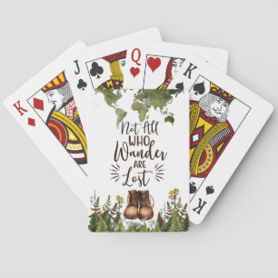 Reisekunst Nicht alle, die Wander verloren haben Spielkarten