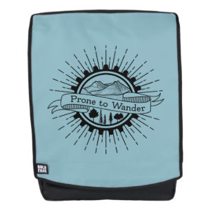 Reiselustiger Wanderer Rucksack