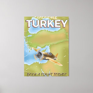 Reisemposter der Türkei Leinwanddruck