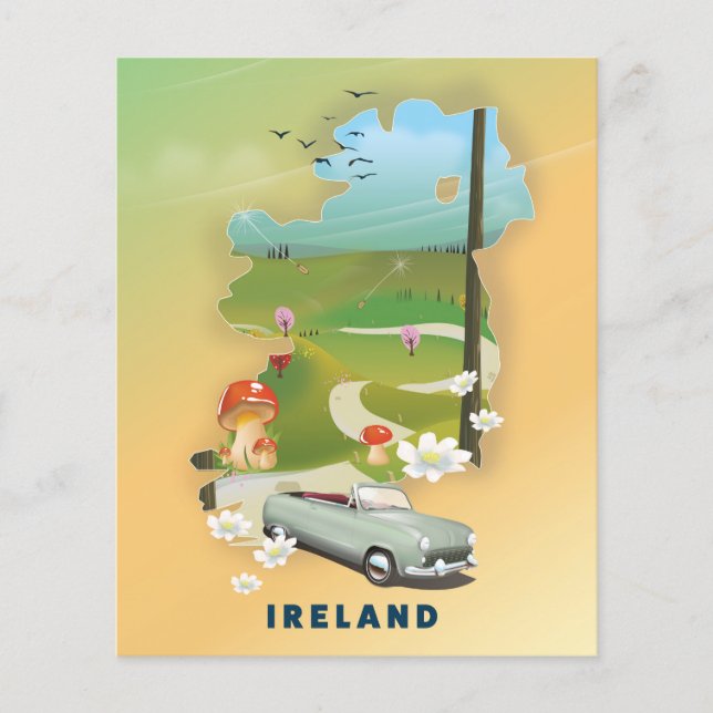 Reisemposter für Irland (Vorderseite)