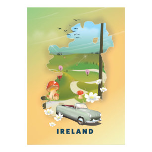 Reisemposter für Irland Fotodruck
