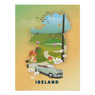 Reisemposter für Irland Poster