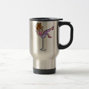 Reisemugs, Tassen - Mädchen in einem Martini, Lil 