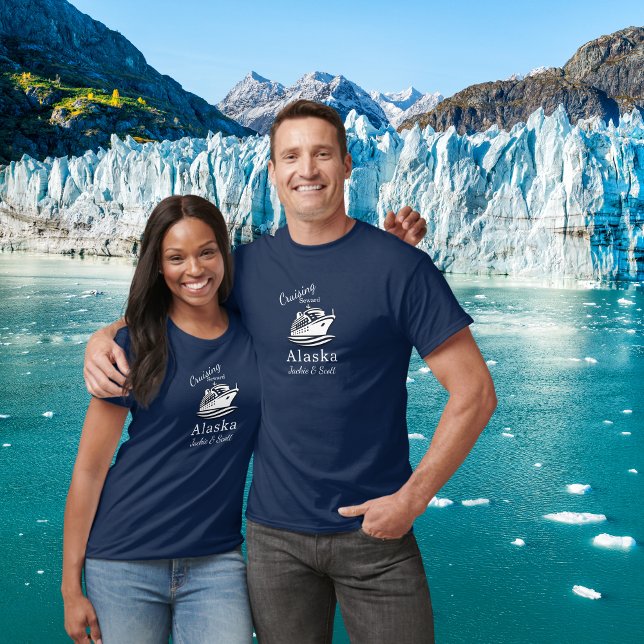 Reisen Alaska Urlaub Blue Persönlich T-Shirt (Von Creator hochgeladen)