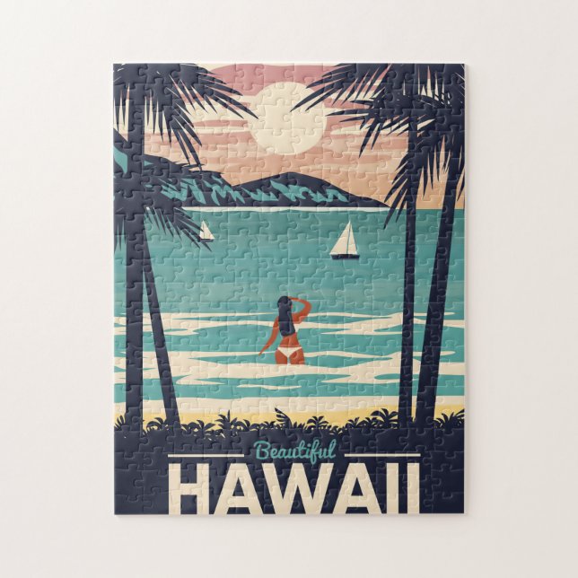 Reisen Art Beautiful Hawaii Beach (Vertikal)