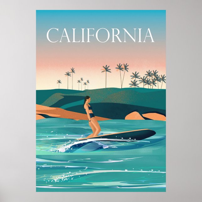 Reisen Art California Poster (Vorne)