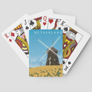 Reisen Art Netherland Spielkarten