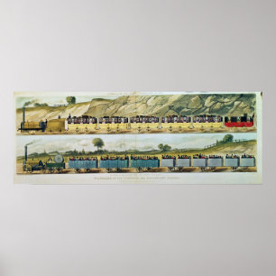 Reisen auf das Liverpool und das Manchester Poster