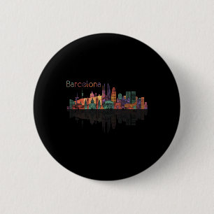 Reisen Barcelona Spanien Europa Spanischer Familie Button