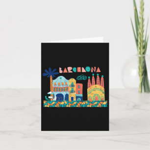 Reisen Barcelona Spanien Europa Spanischer Familie Karte
