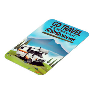 Reisen, besuchen Mutter Natur Wilderness RV. Magnet