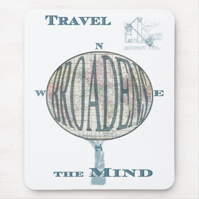 Reisen bildet Mousepad (Vorne)