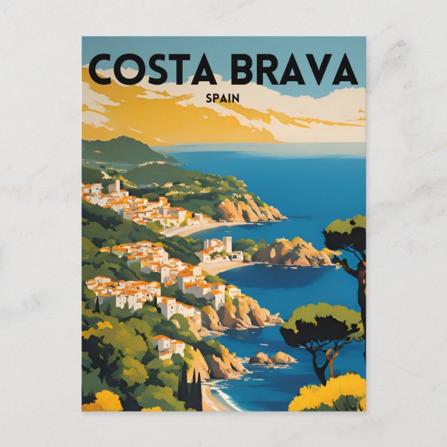 Reisen Costa Brava Spanien Postkarte (Vorderseite)