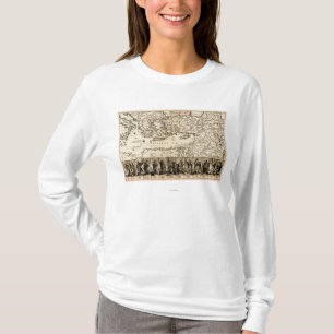 Reisen der Apostel PaulPanoramic Karte T-Shirt