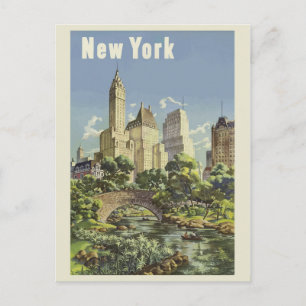 Reisen durch das alte New York Postkarte