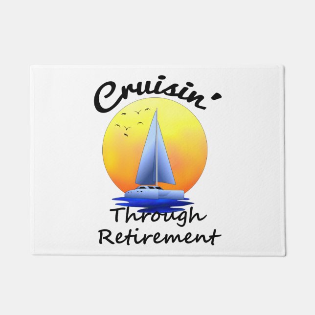 Reisen durch die Rente Fußmatte (Vorderseite)