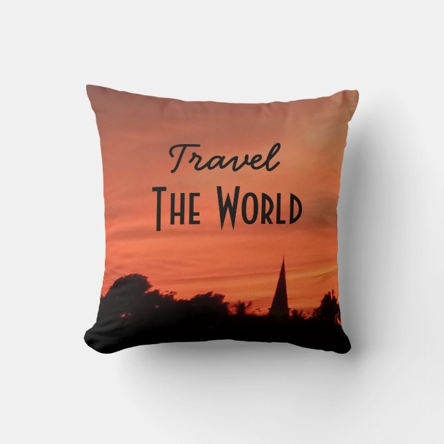 Reisen durch die Welt Kissen (Vorderseite)