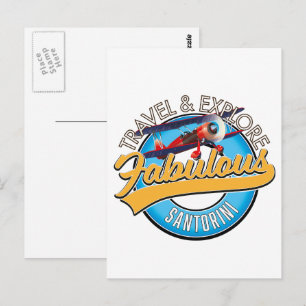 Reisen & Entdecken Fabulous Santorini Postkarte
