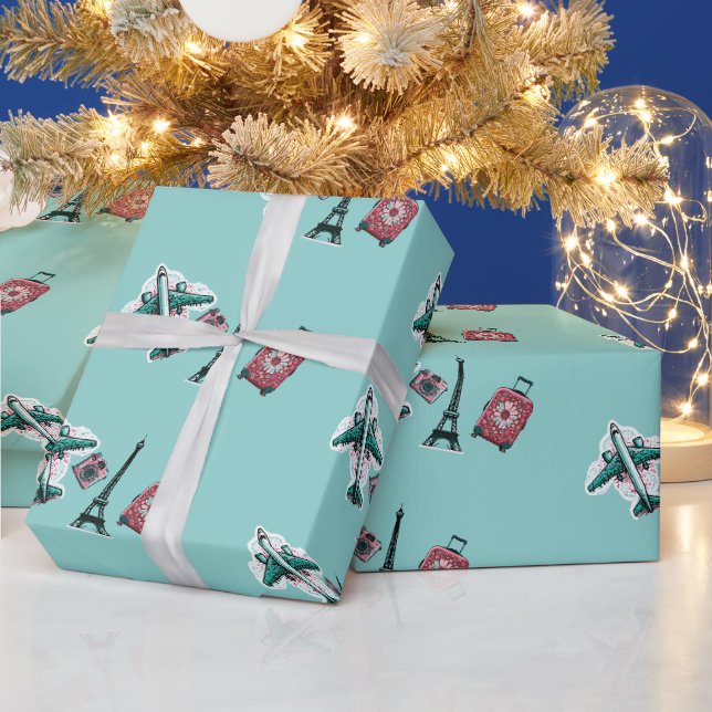 Reisen Geschenkpapier (Feiertage)