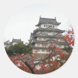 Reisen Himeji Schloss Runder Aufkleber