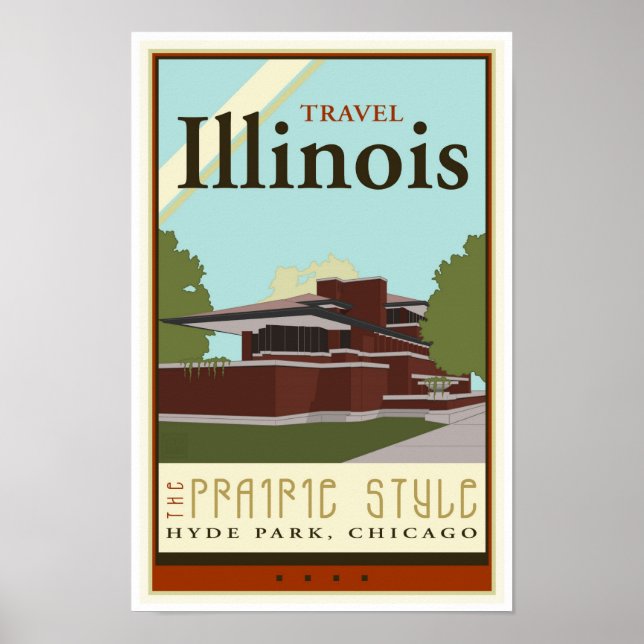 Reisen Illinois Poster (Vorne)