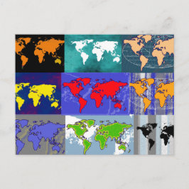 Reisen in der ganzen Welt Postkarte
