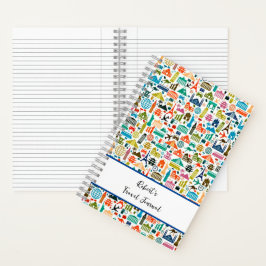 Reisen in die personalisierte Zeitschrift der Welt Notizbuch