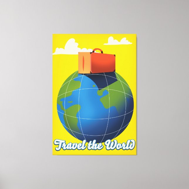 Reisen in die Welt Leinwanddruck (Vorderseite)