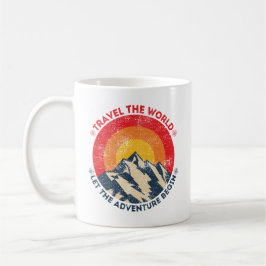 Reisen in die Welt ließ das Abenteuer beginnt Reis Kaffeetasse