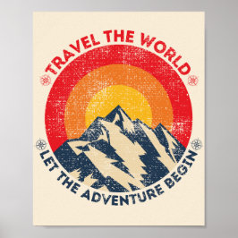 Reisen in die Welt ließ das Abenteuer beginnt Reis Poster