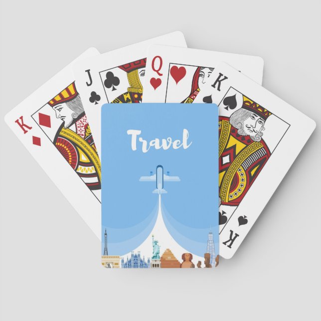 Reisen in die Welt Spielkarten (Rückseite)