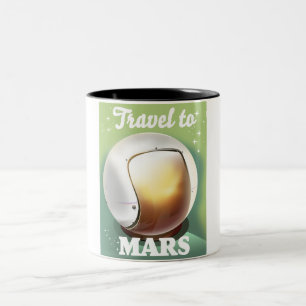 Reisen in Mars Zweifarbige Tasse