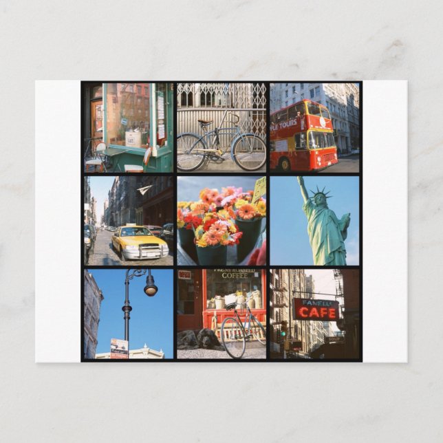 Reisen ins Ausland nach New York Postkarte (Vorderseite)